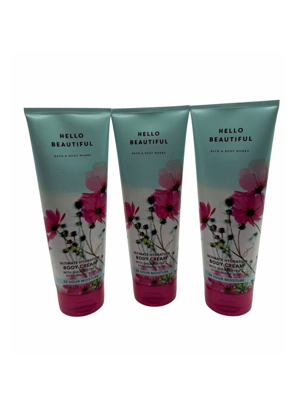 Bath & Body Works Bundle 3 Hello Beautiful Ultimate Hydration Body Cream 8oz New
